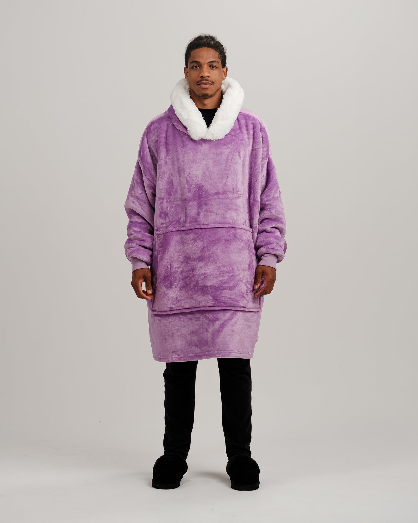 ONY Furlined Hoodie Blanket - Purple - It's Ony