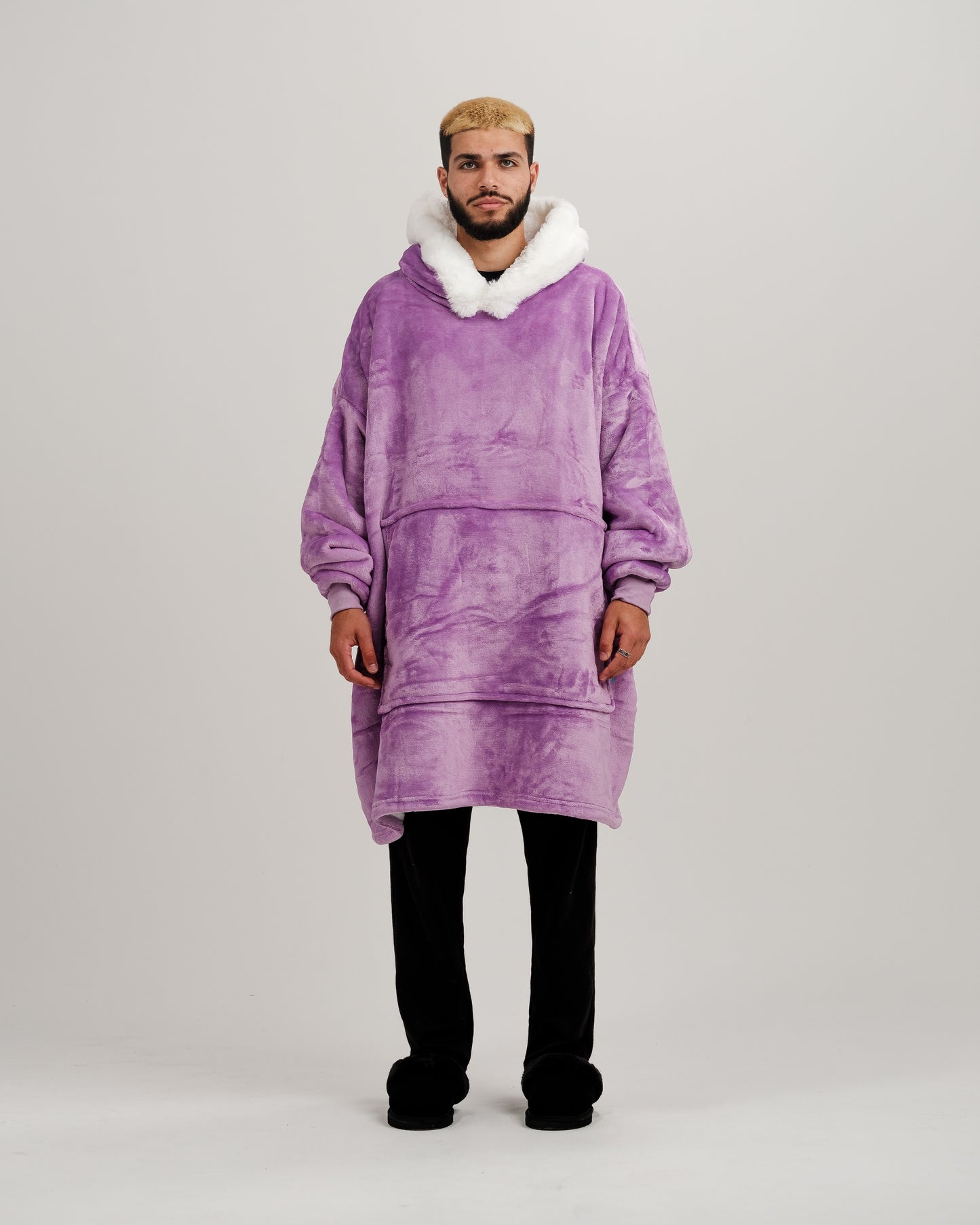 ONY Furlined Hoodie Blanket - Purple - It's Ony