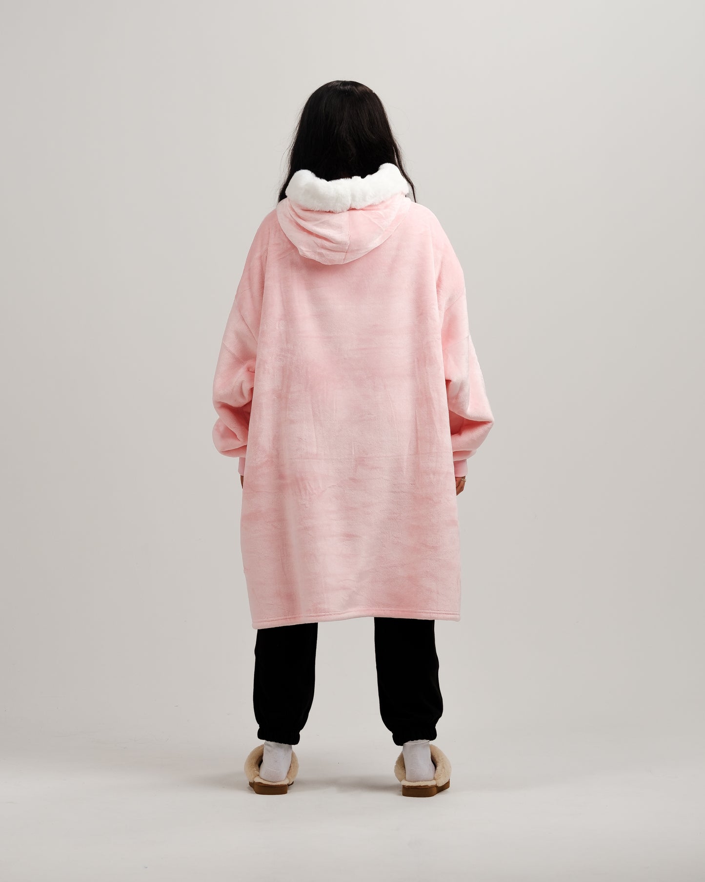 ONY Furlined Hoodie Blanket - Pink - It's Ony