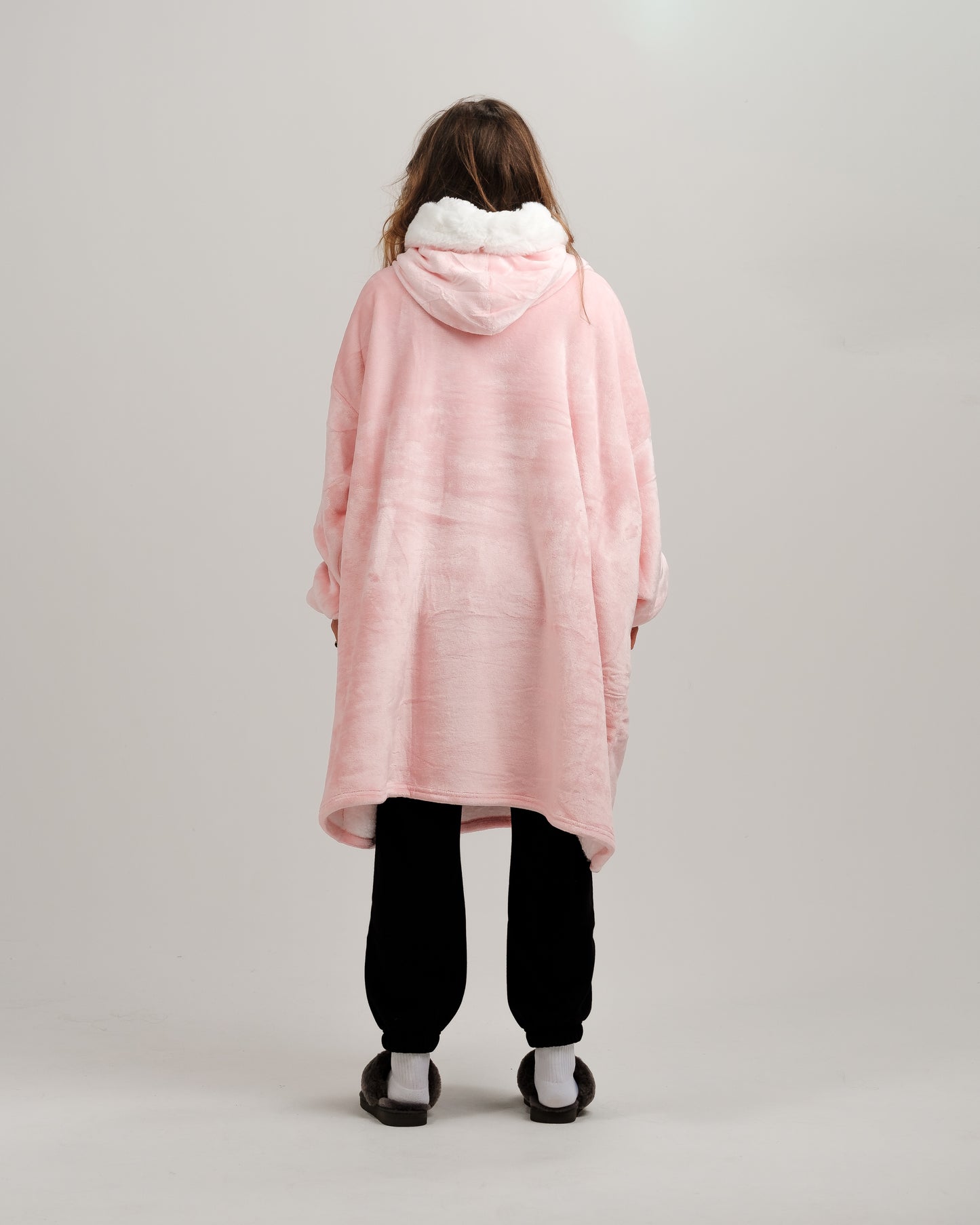 ONY Furlined Hoodie Blanket - Pink - It's Ony