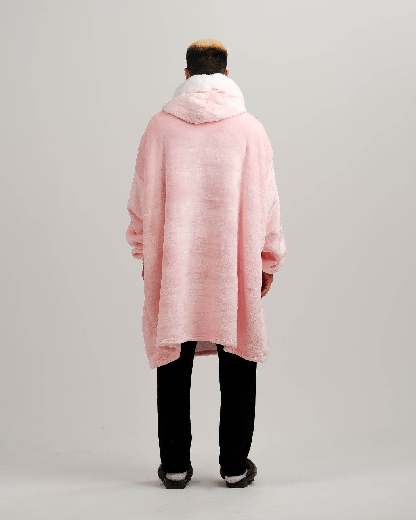 ONY Furlined Hoodie Blanket - Pink - It's Ony