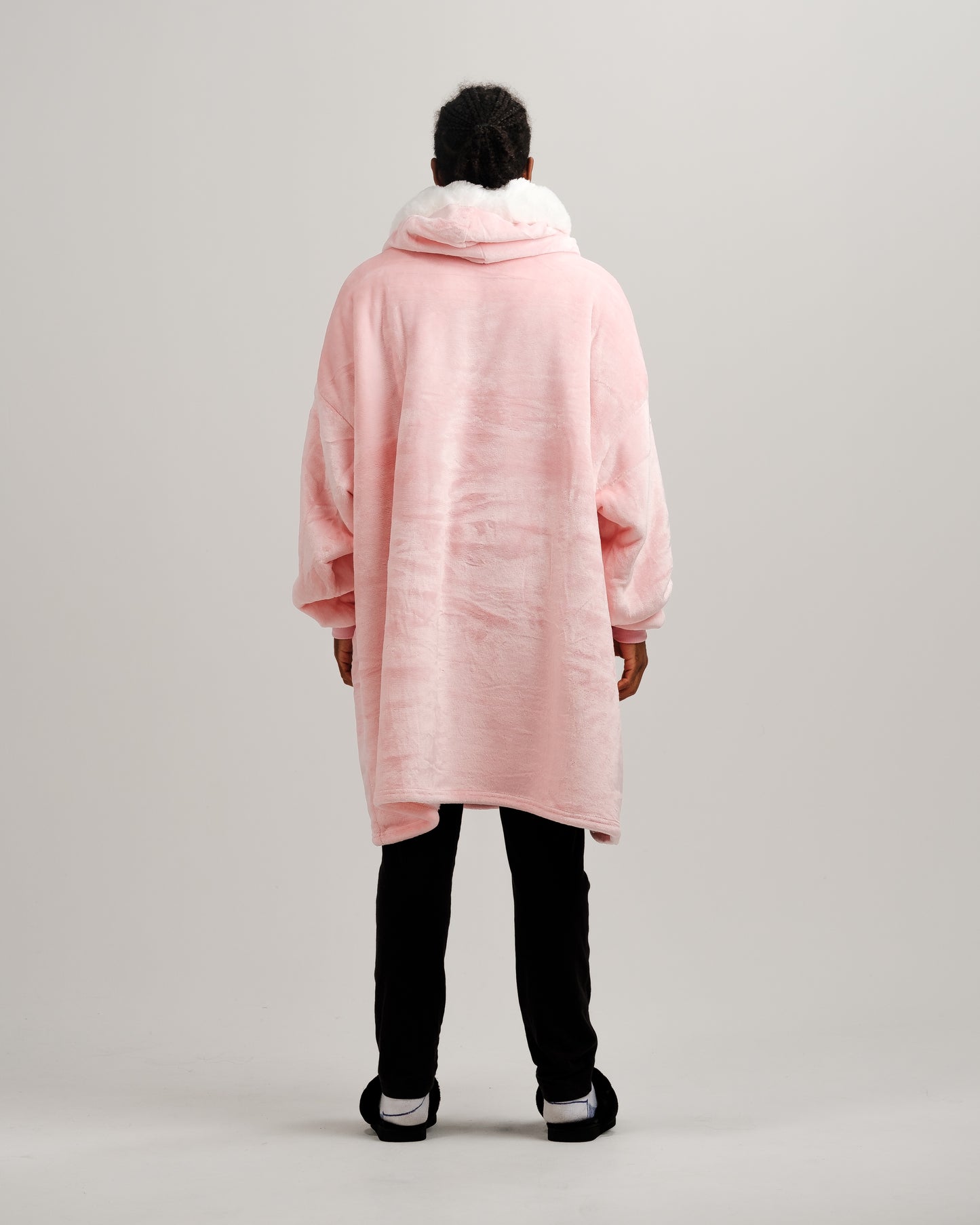 ONY Furlined Hoodie Blanket - Pink - It's Ony