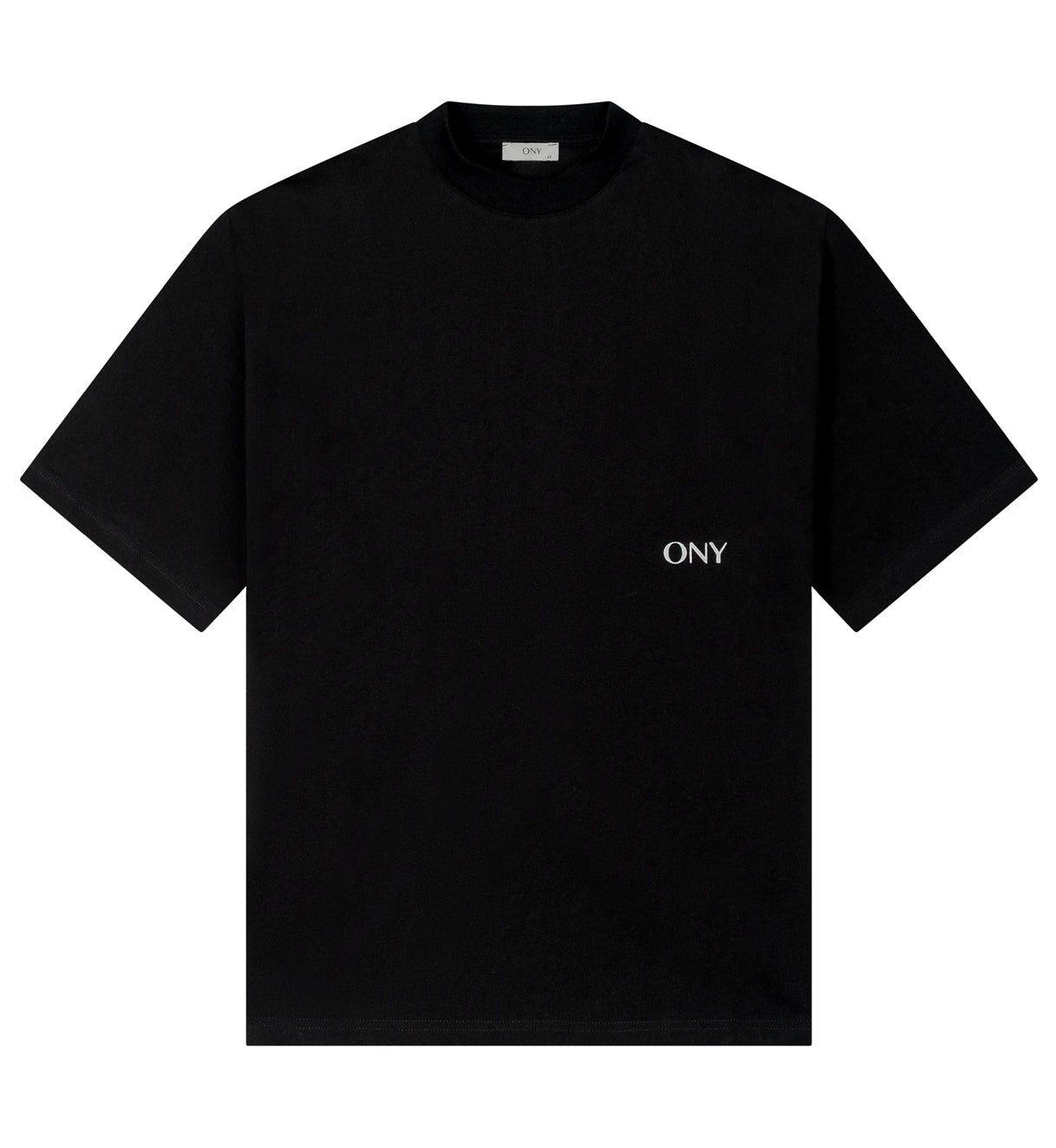 Black boxy fit t-shirt - 100% cotton.