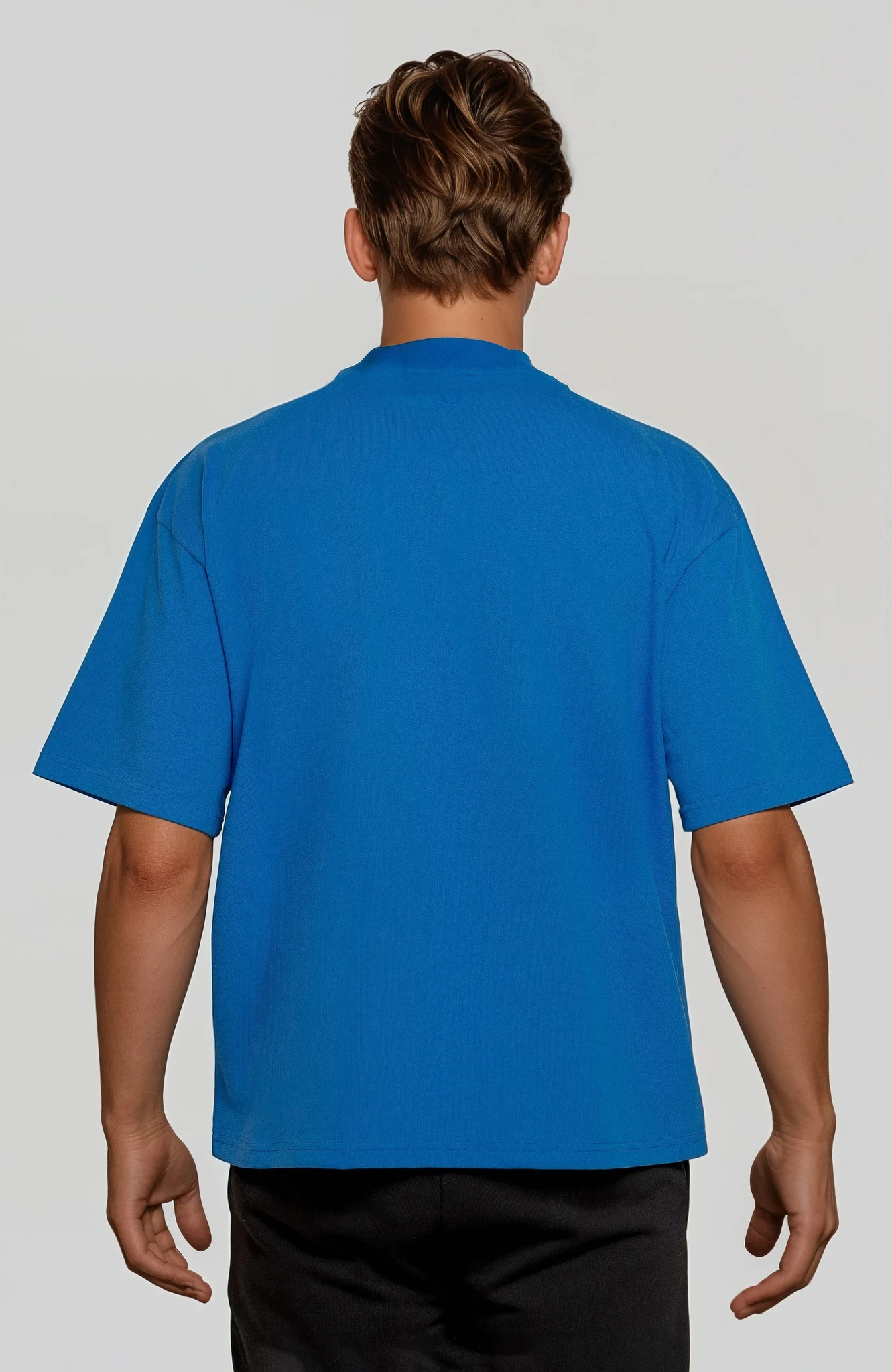 BLUE BOXY FIT T-SHIRT
