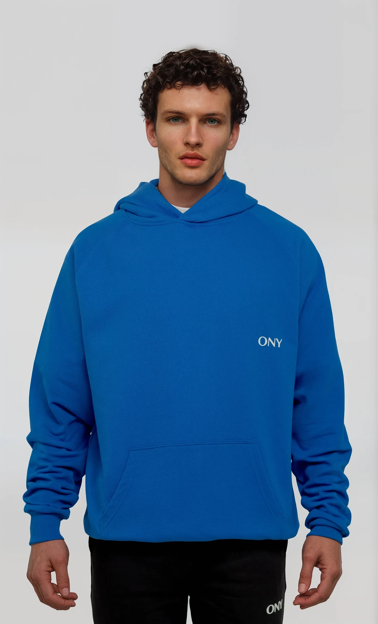 BLUE OVERSIZED HOODIE