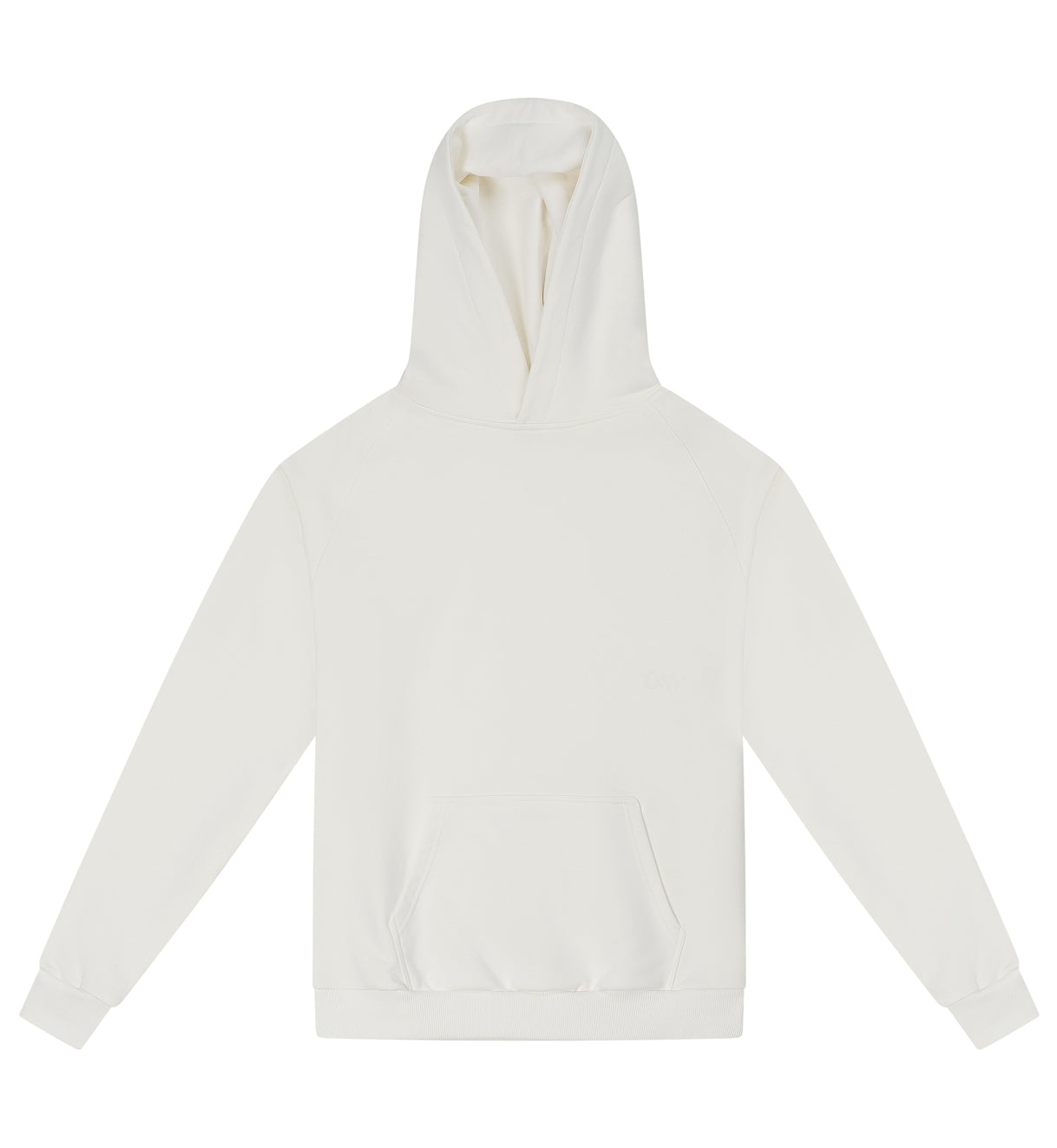 Off-white oversized hoodie - 100% cotton.