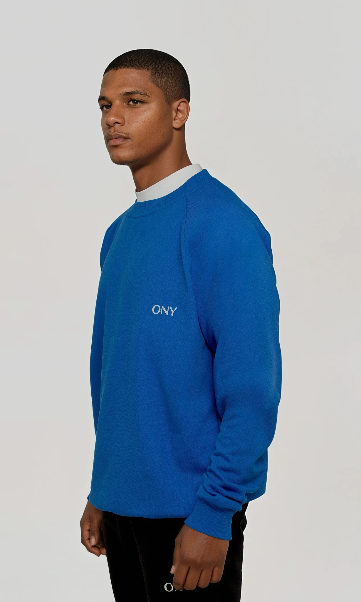 BLUE OVERSIZED SWEATER