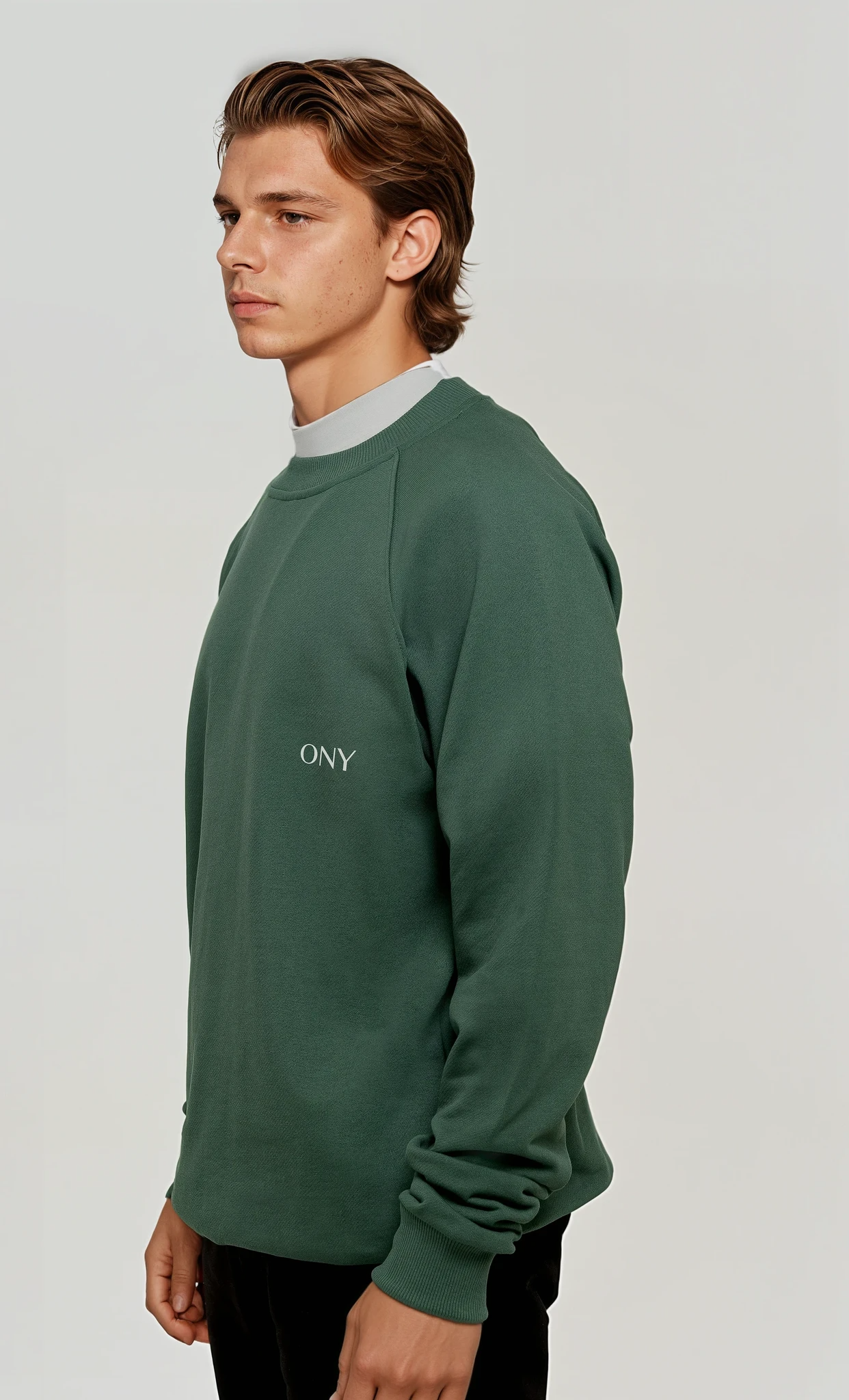 GREEN OVERSIZED SWEATER