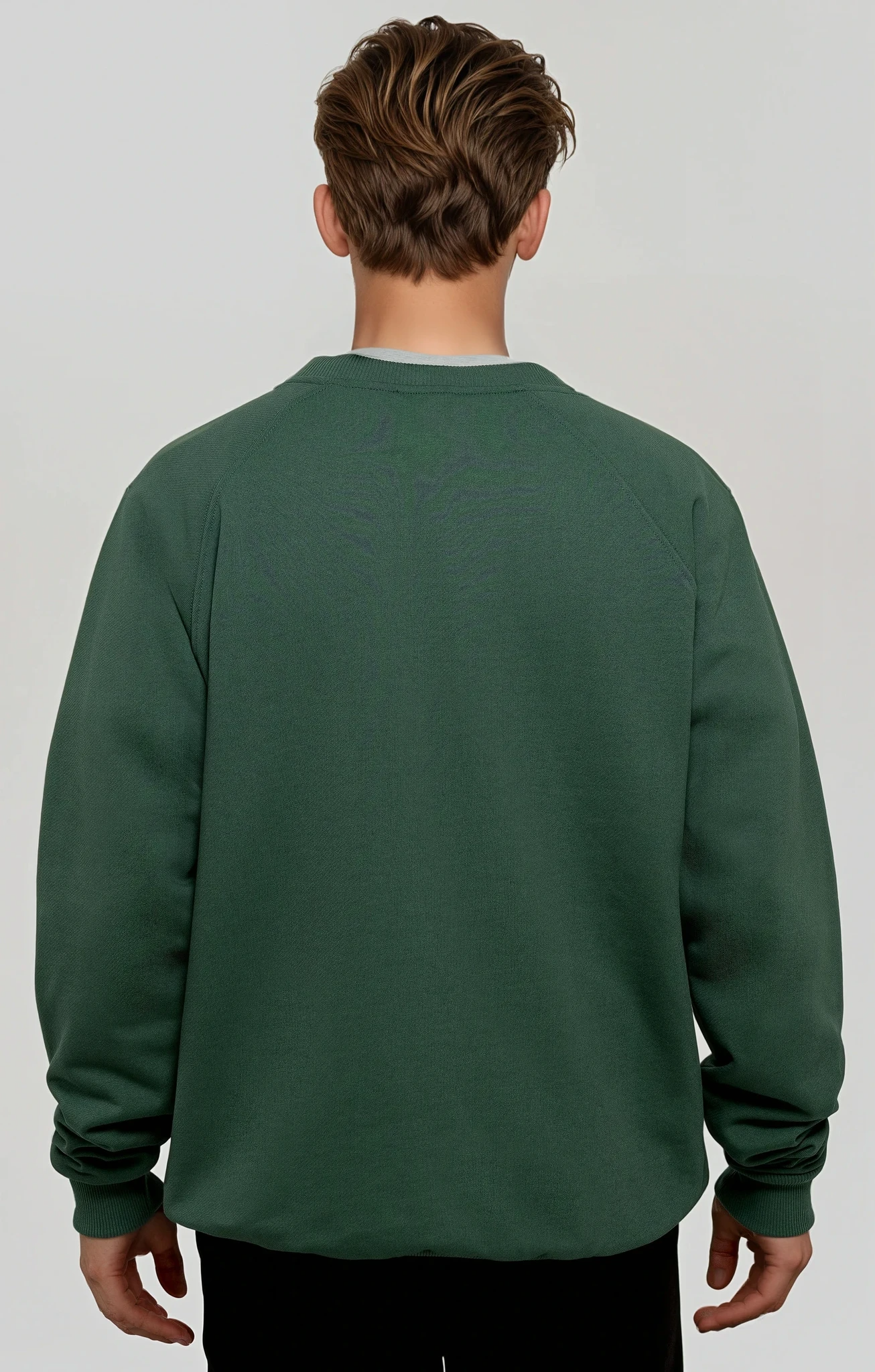 GREEN OVERSIZED SWEATER