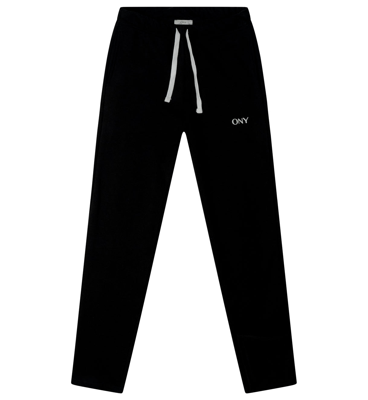 Black unisex split sweatpants - 100% cotton