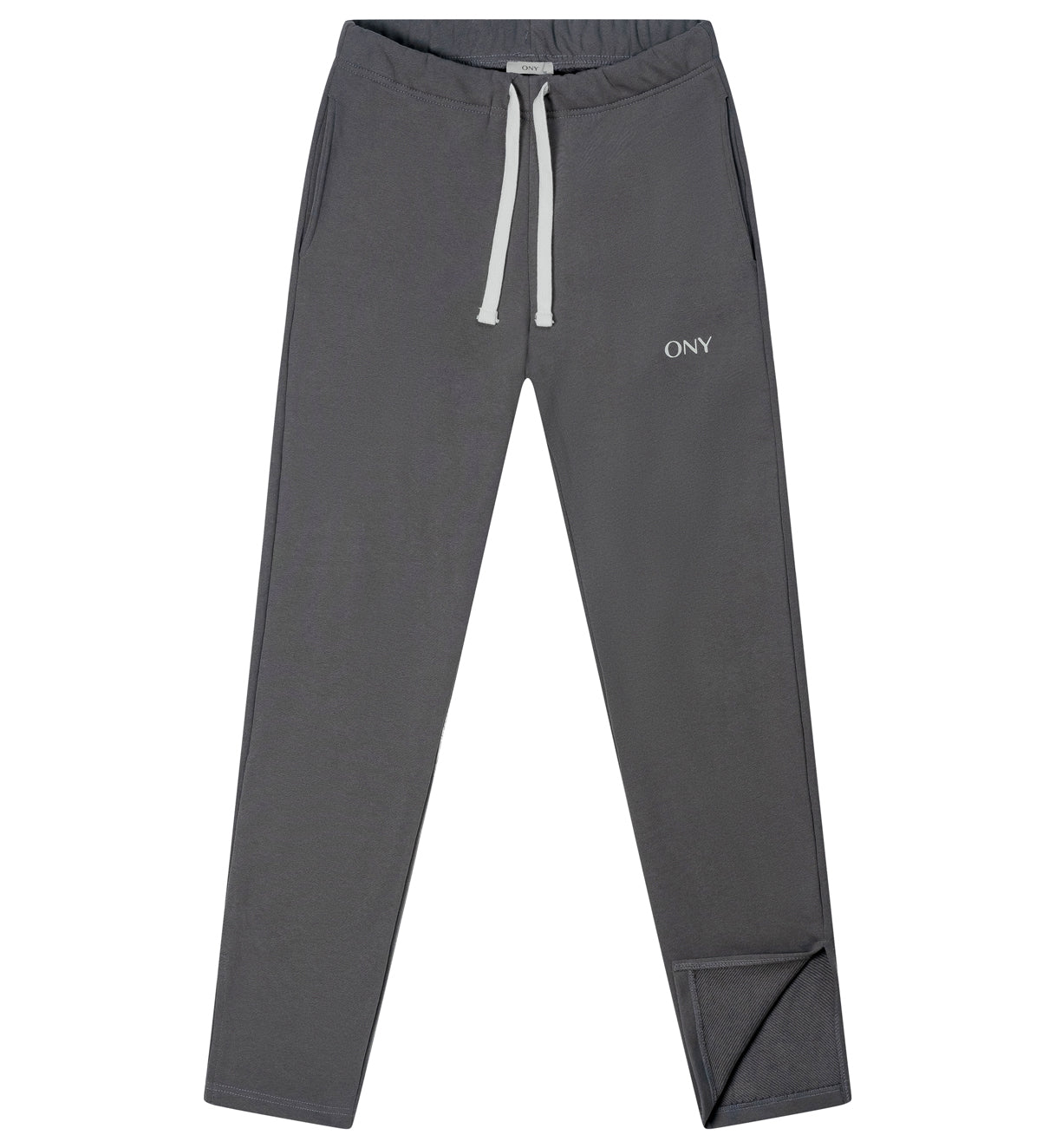 Grey unisex split sweatpants - 100% cotton