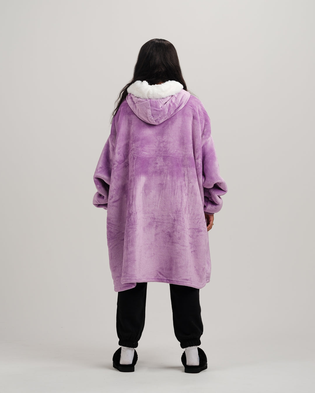 ONY Furlined Hoodie Blanket - Purple - It's Ony