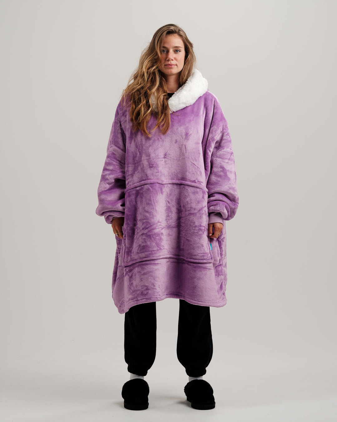 ONY Furlined Hoodie Blanket - Purple - It's Ony