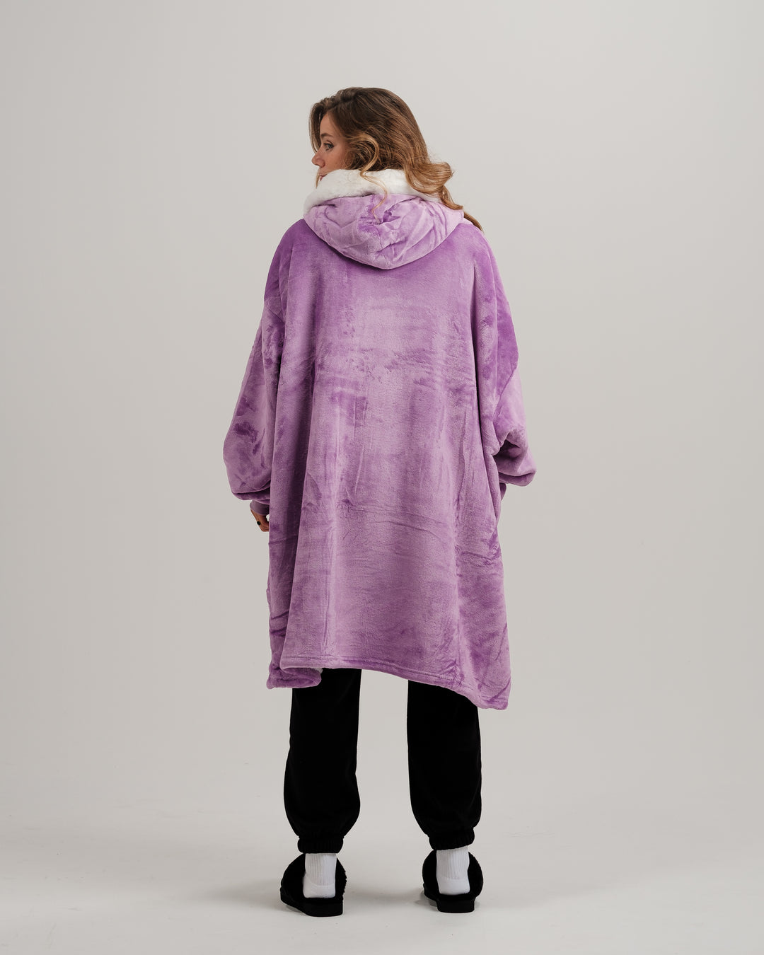 ONY Furlined Hoodie Blanket - Purple - It's Ony