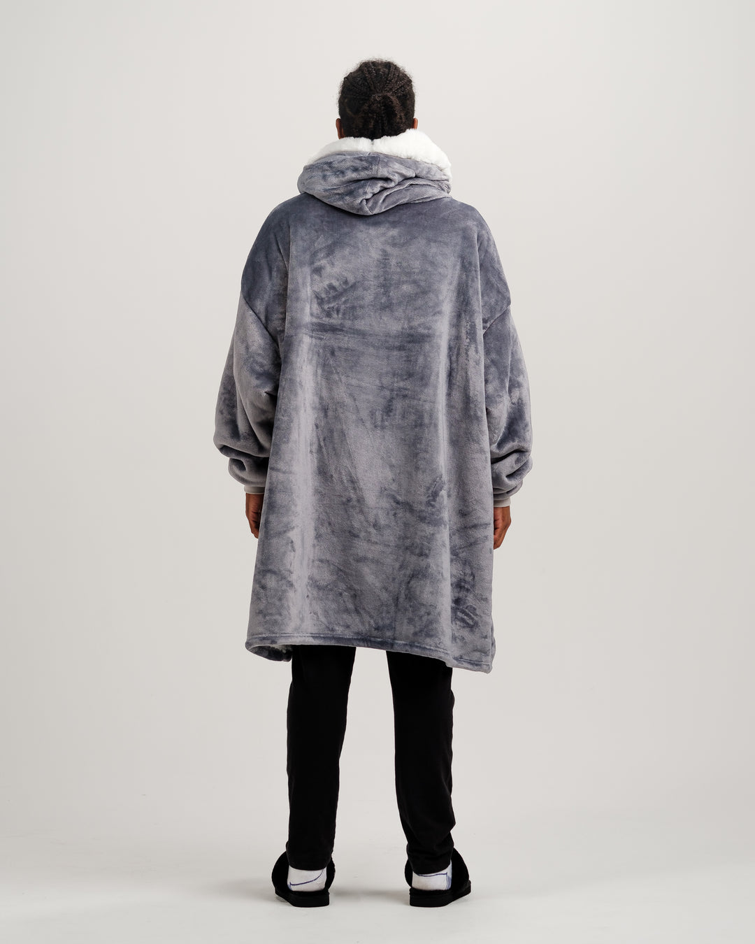 ONY Furlined Hoodie Blanket - Grey