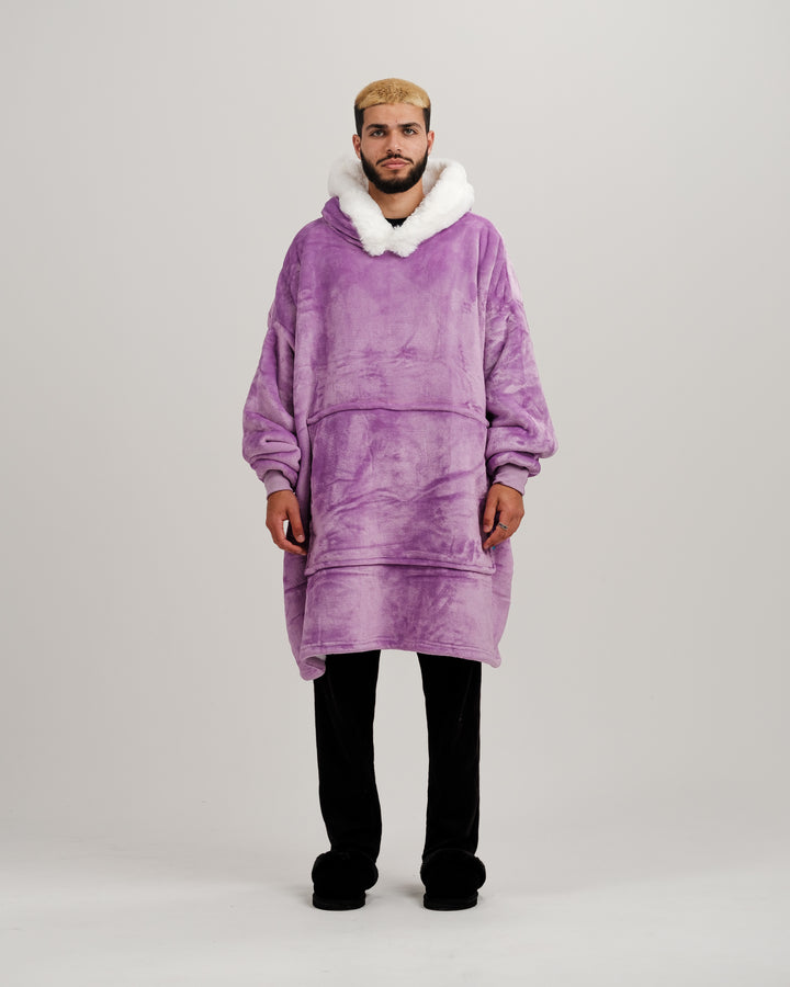 ONY Furlined Hoodie Blanket - Purple