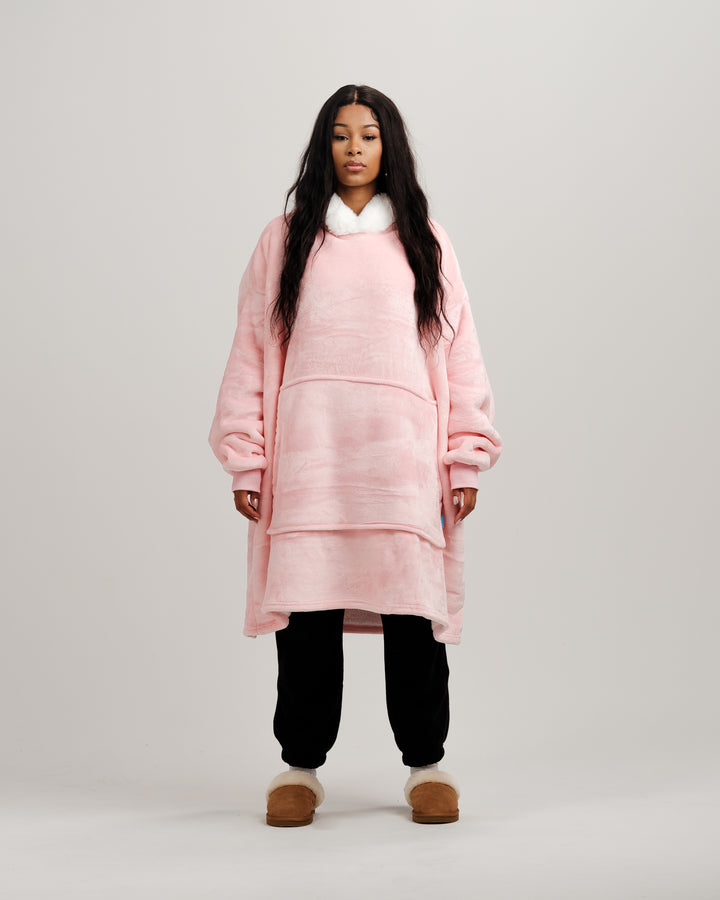 ONY Furlined Hoodie Blanket - Pink - It's Ony