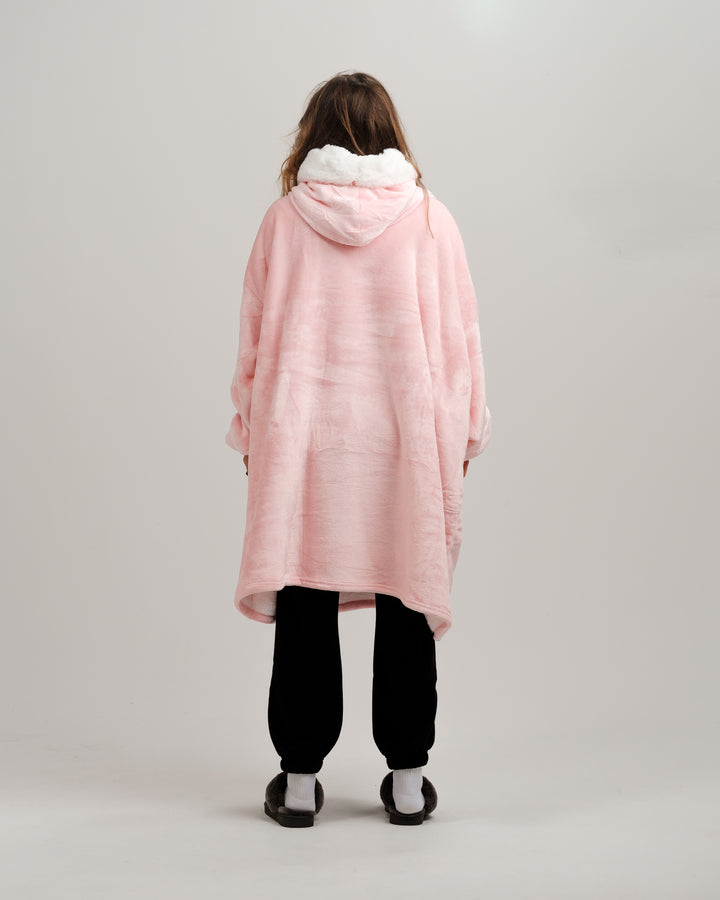 ONY Furlined Hoodie Blanket - Pink
