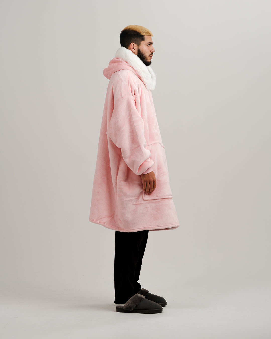 ONY Furlined Hoodie Blanket - Pink - It's Ony
