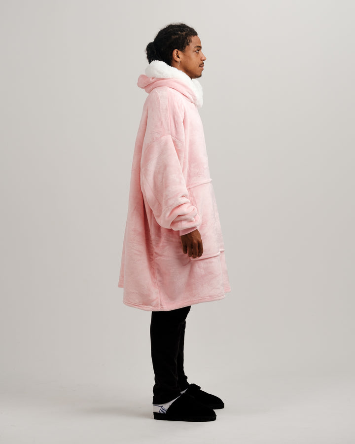 ONY Furlined Hoodie Blanket - Pink