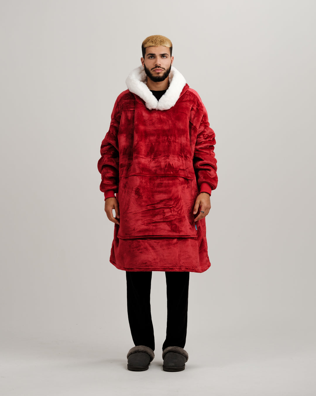 ONY Furlined Hoodie Blanket - Red - It's Ony