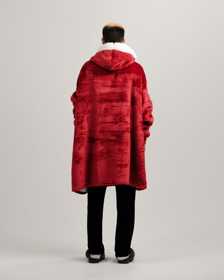 ONY Furlined Hoodie Blanket - Red