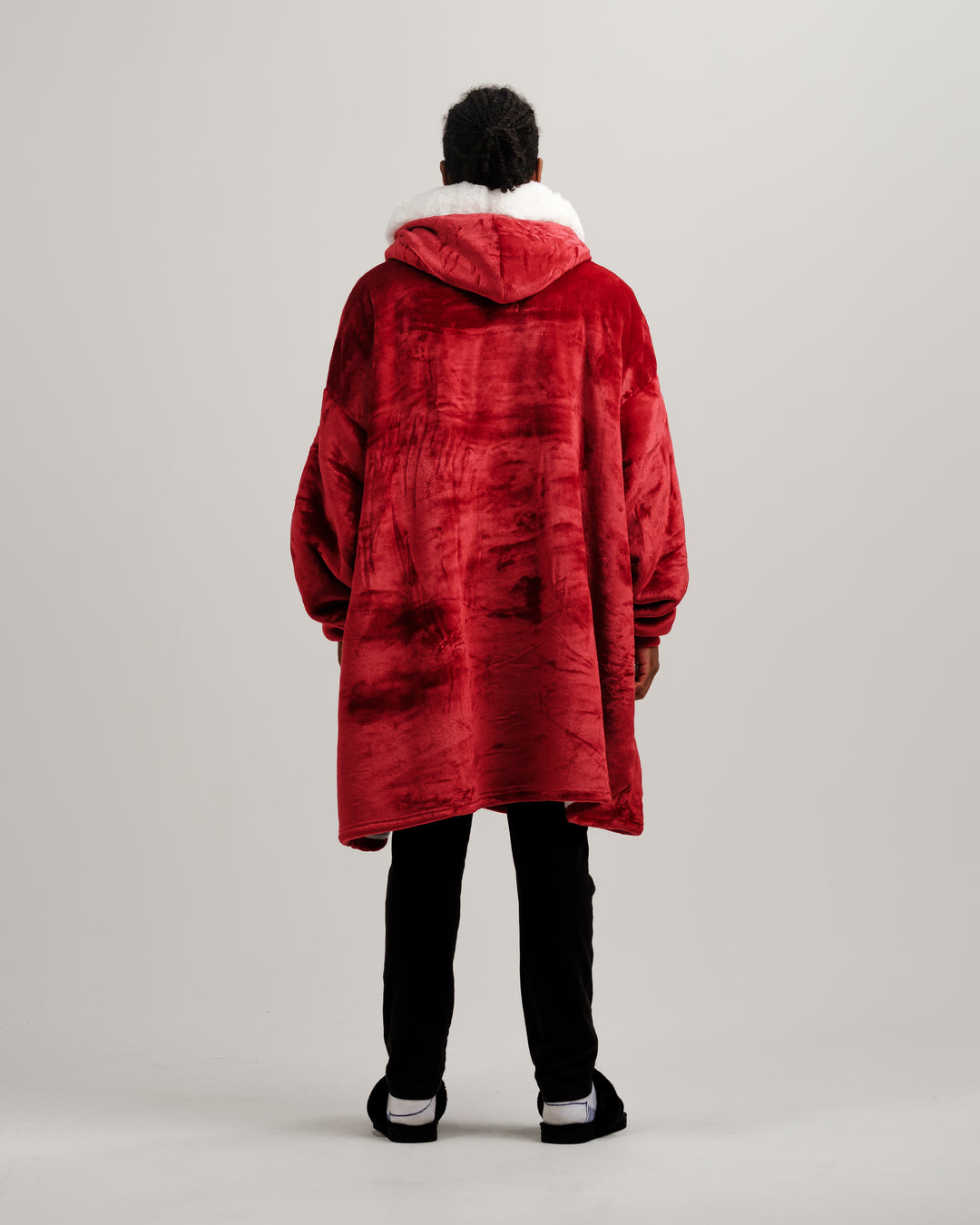 ONY Furlined Hoodie Blanket - Red - It's Ony