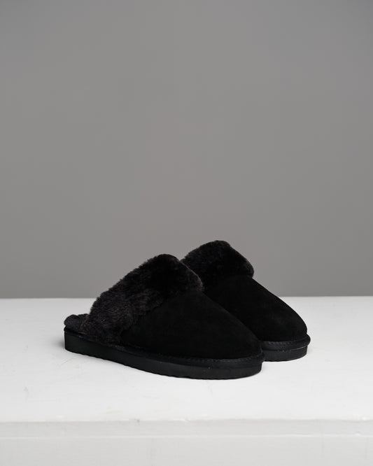 ONY Wool Slippers - Black - It's Ony