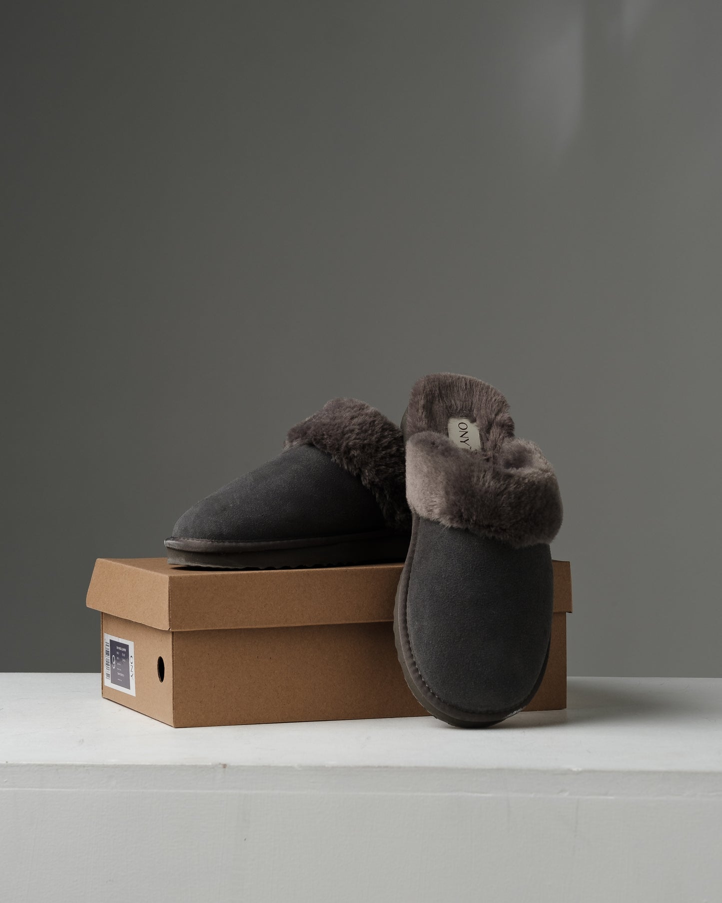 ONY Wool Slippers - Grey - It's Ony