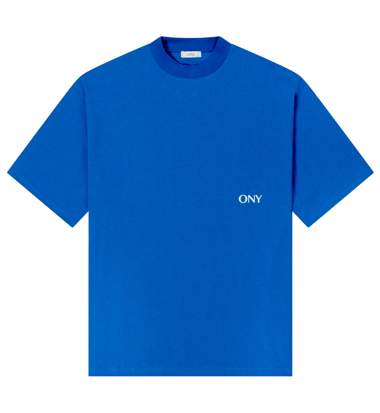 Blue boxy fit t-shirt - 100% cotton.