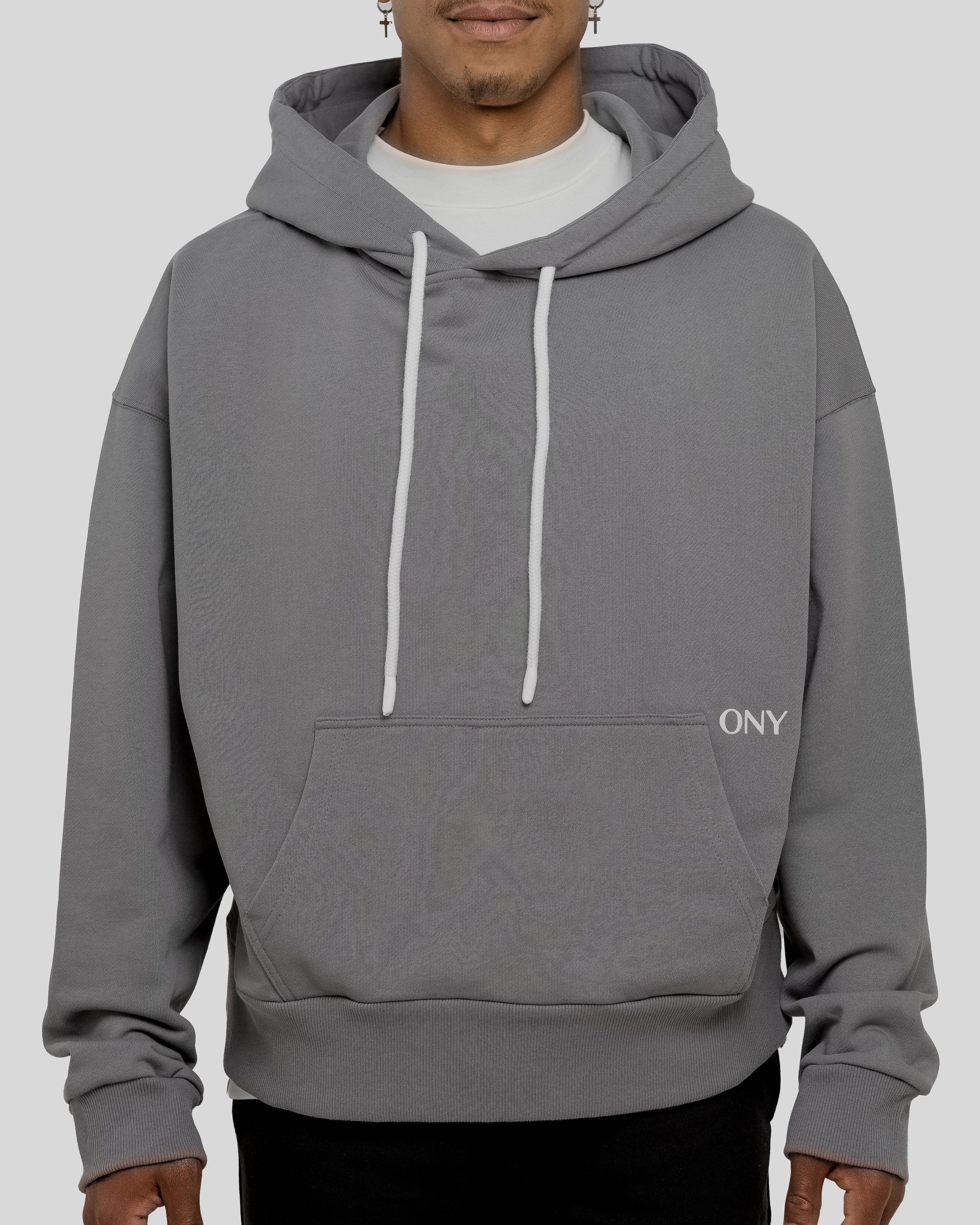 Dropped shoulder hoodie sale