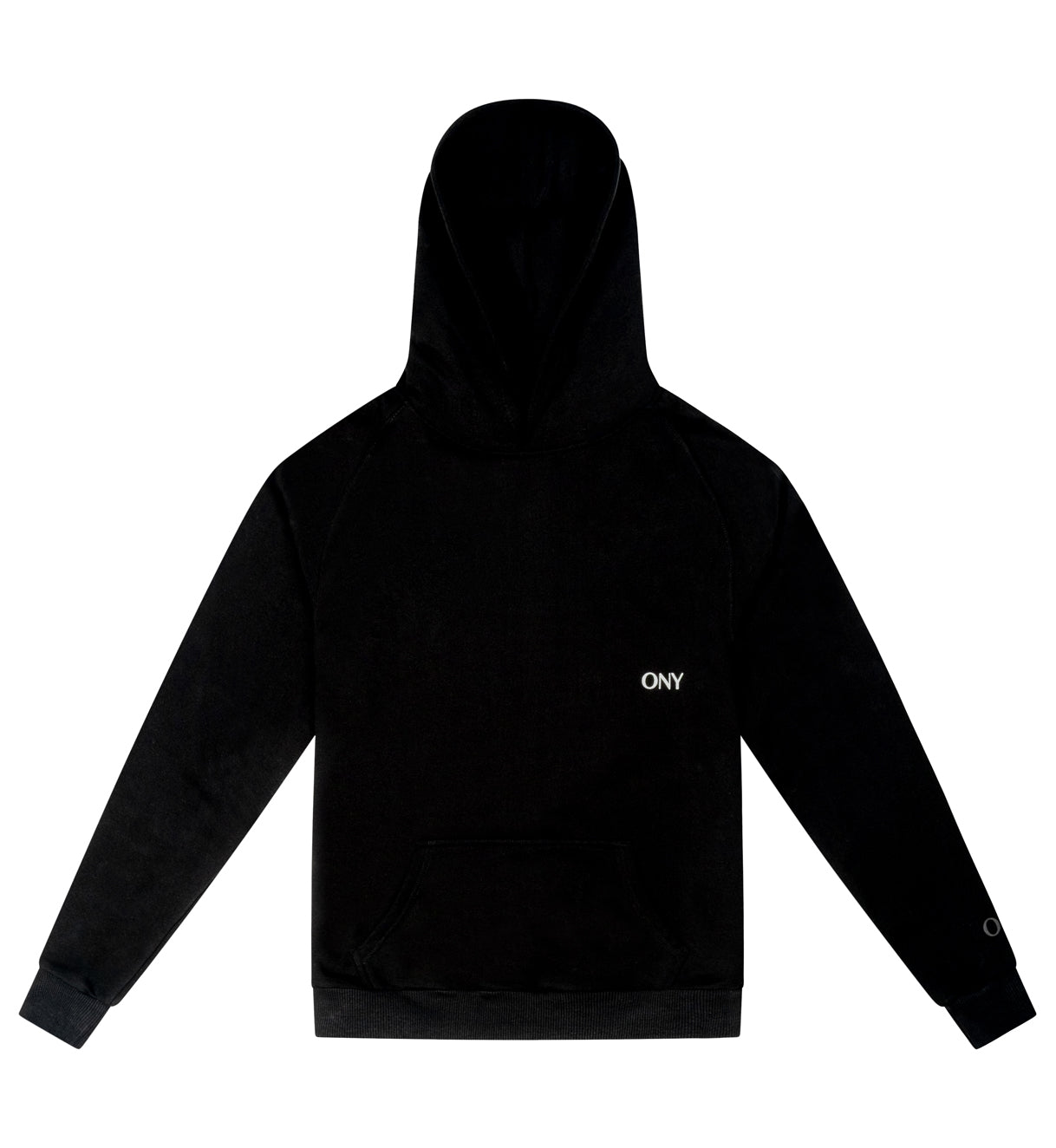 Black oversized hoodie - 100% cotton.