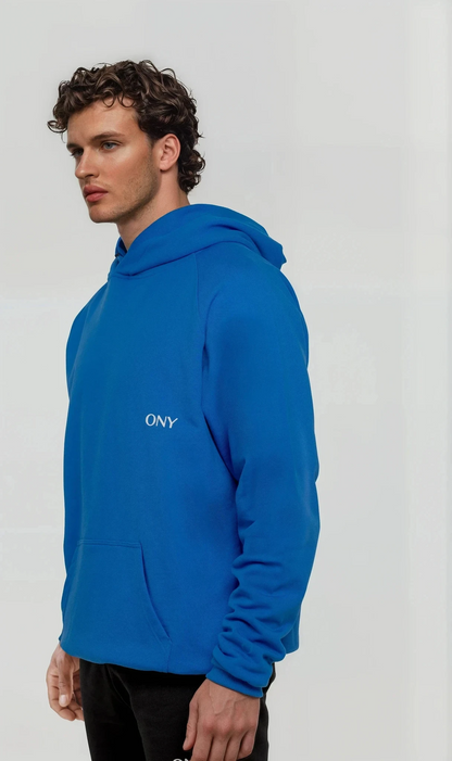 BLUE OVERSIZED HOODIE