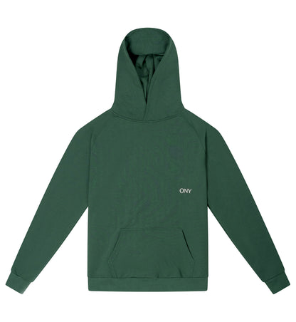 Green oversized hoodie - 100% cotton.