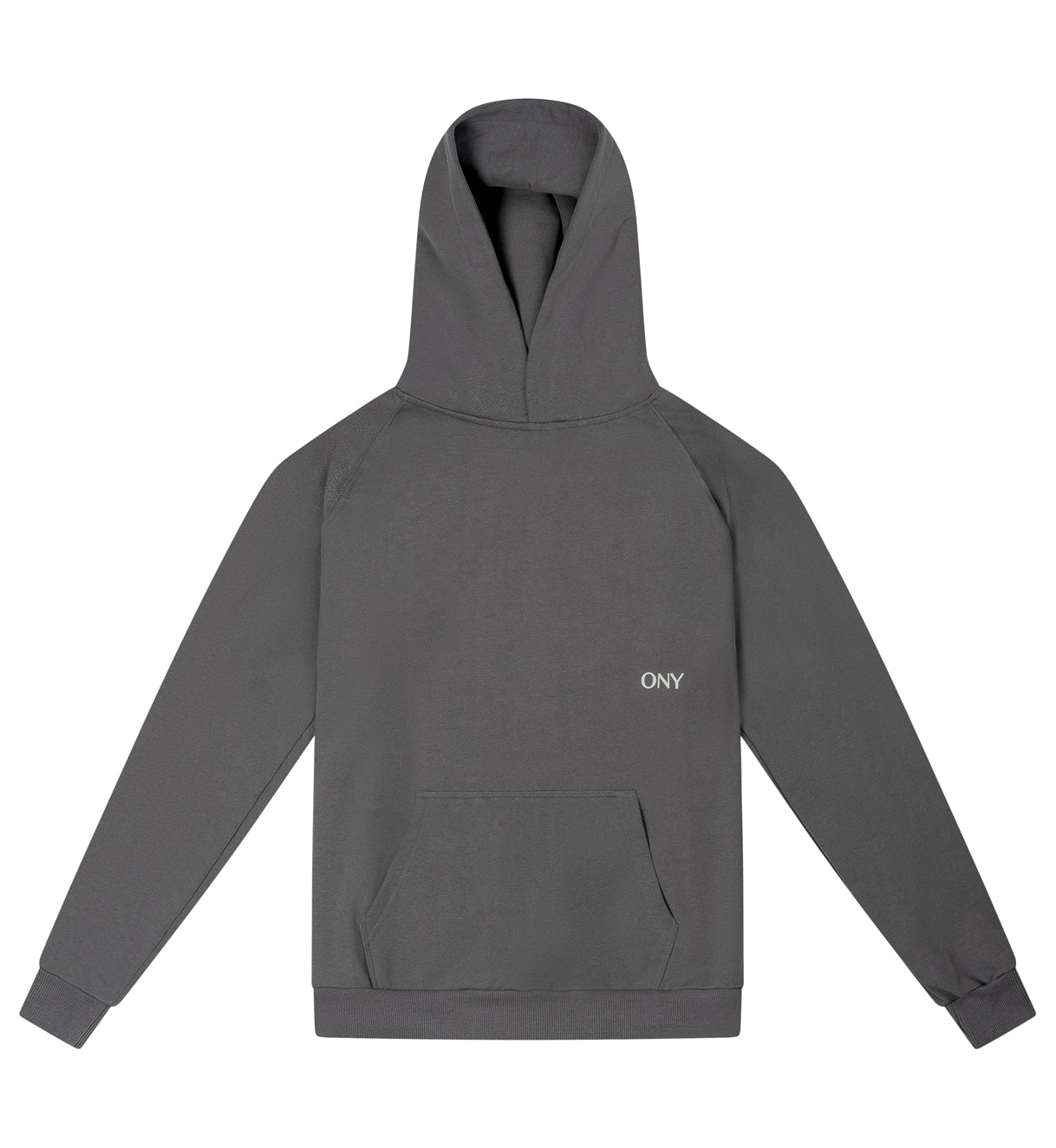 Grey oversized hoodie - 100% cotton.