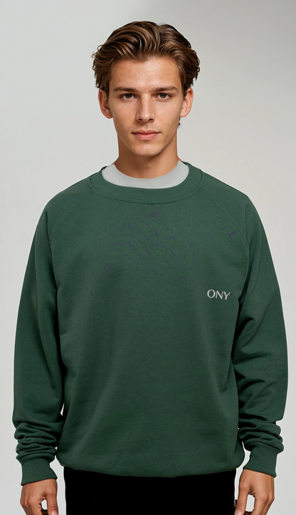 GREEN OVERSIZED SWEATER