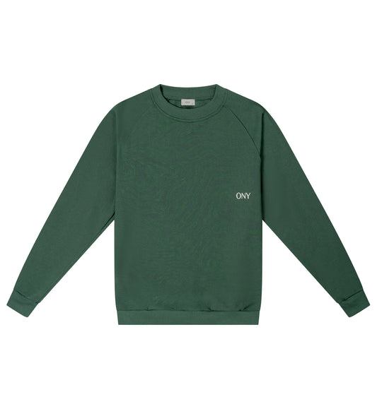 Green oversized sweater - 100% cotton. 