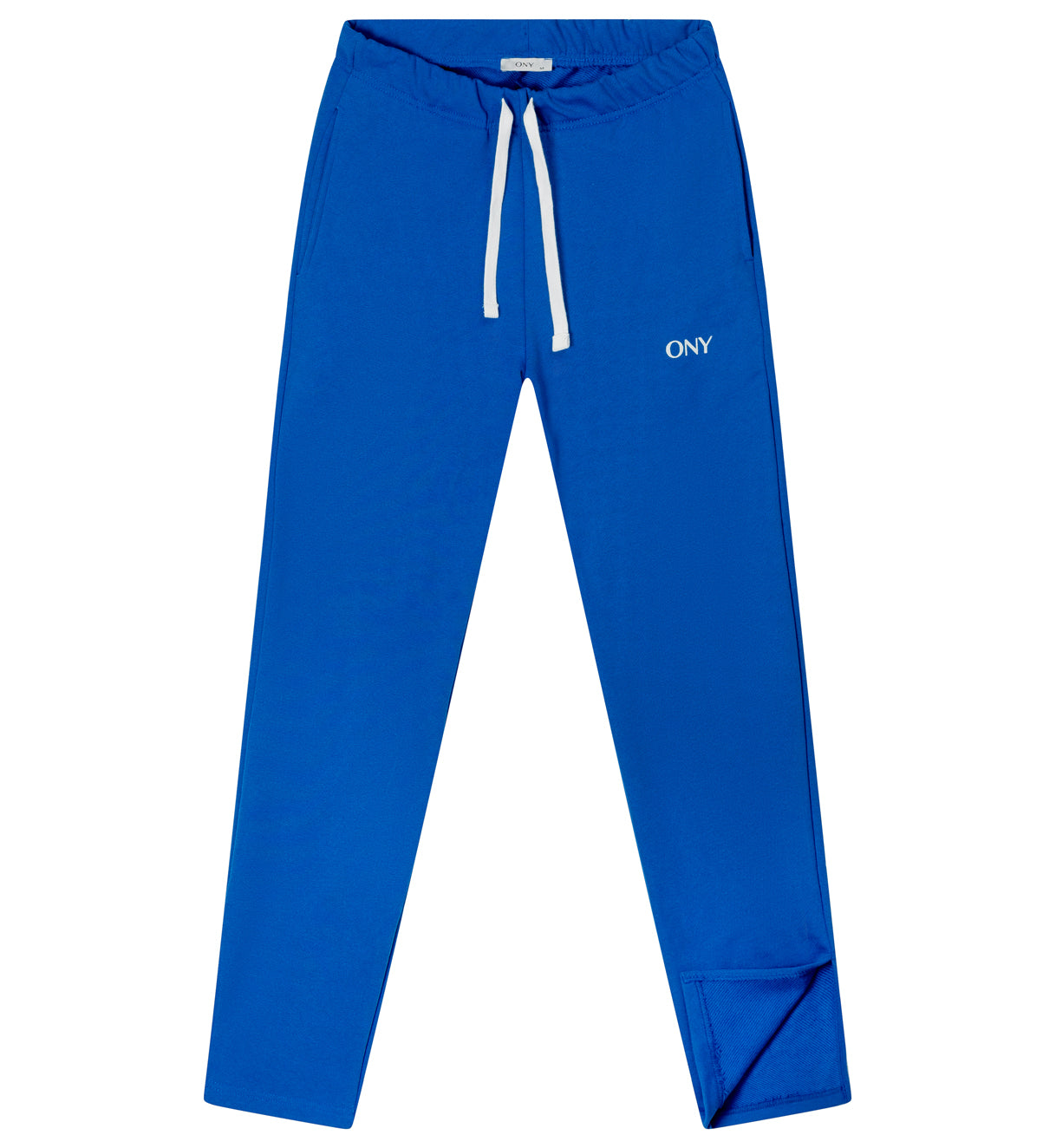 Blue unisex split sweatpants - 100% cotton 