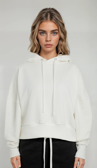 OFF-WHITE WOMEN'S CROPPED HOODIE - ONY