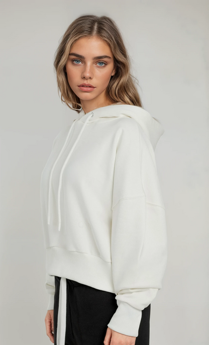 OFF-WHITE WOMEN'S CROPPED HOODIE - ONY