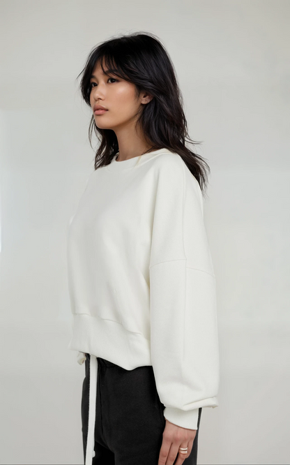 OFF-WHITE WOMEN'S CROPPED SWEATER