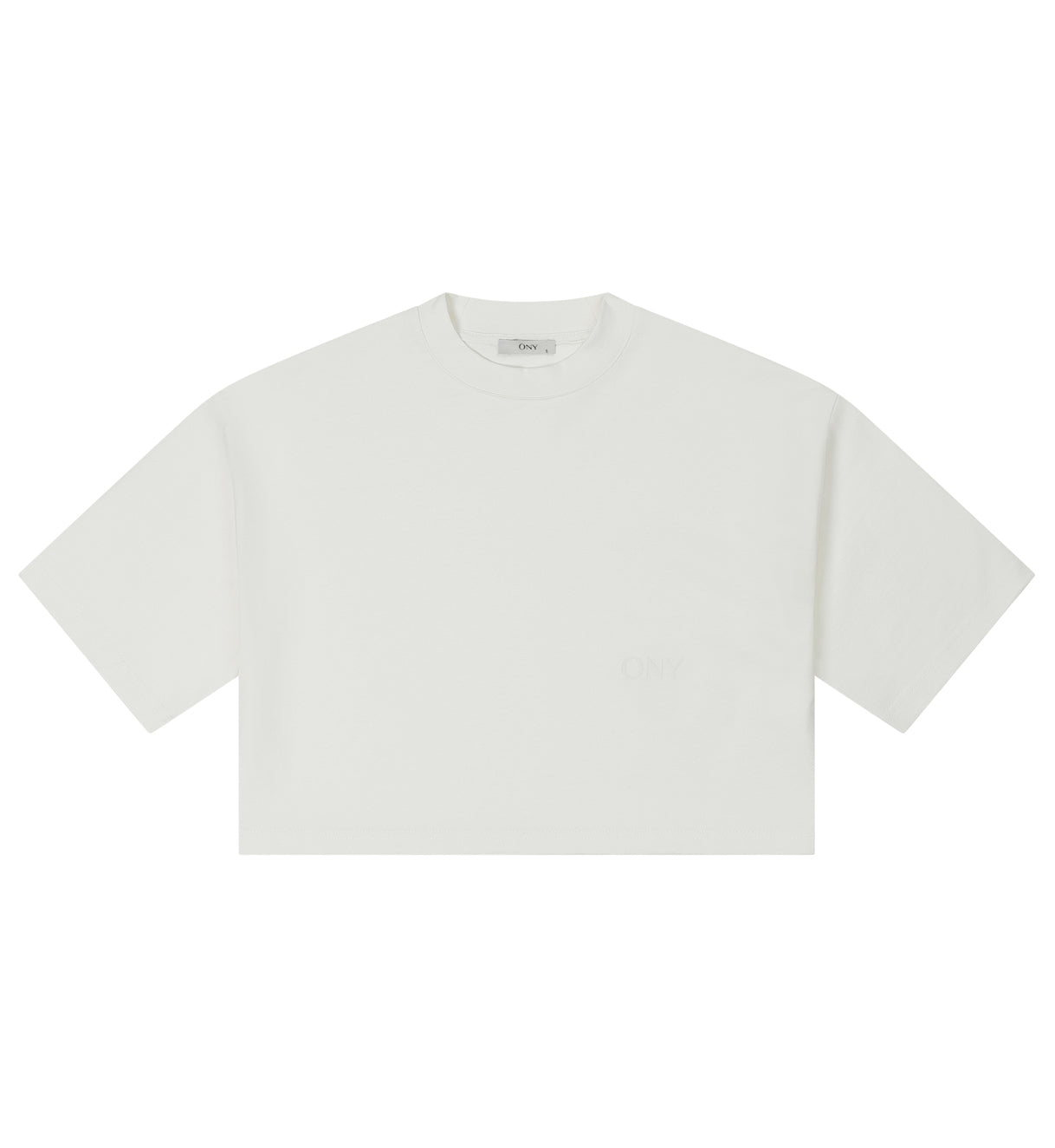 Off-white women's cropped t-shirt - 100% cotton.