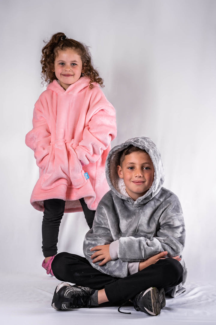 Kids & Little Ones Grey Extra Thick Ony Hoodie Blanket - It's Ony