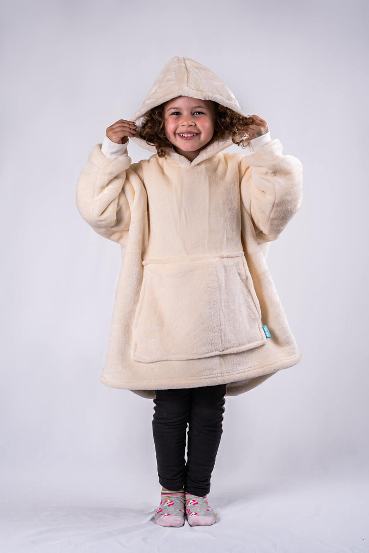 Kids & Little Ones Cream Extra Thick Ony Hoodie Blanket - It's Ony