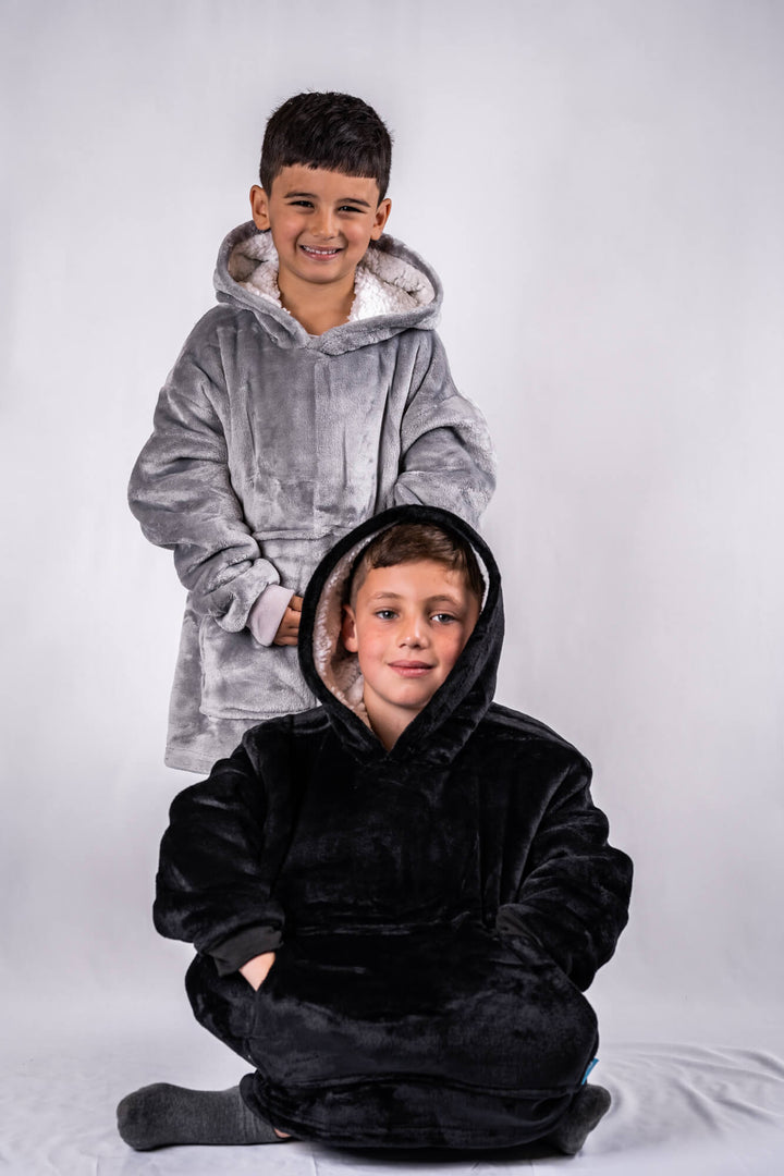 Kids & Little Ones Grey Extra Thick Ony Hoodie Blanket - It's Ony