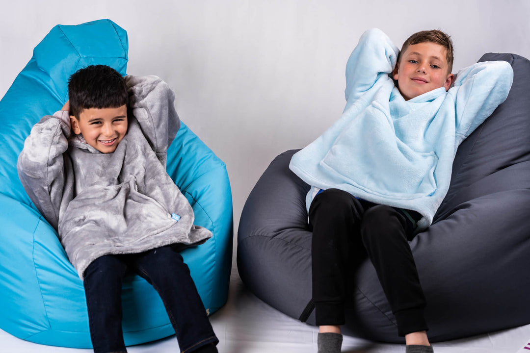 Kids & Little Ones Blue Extra Thick Ony Hoodie Blanket - It's Ony