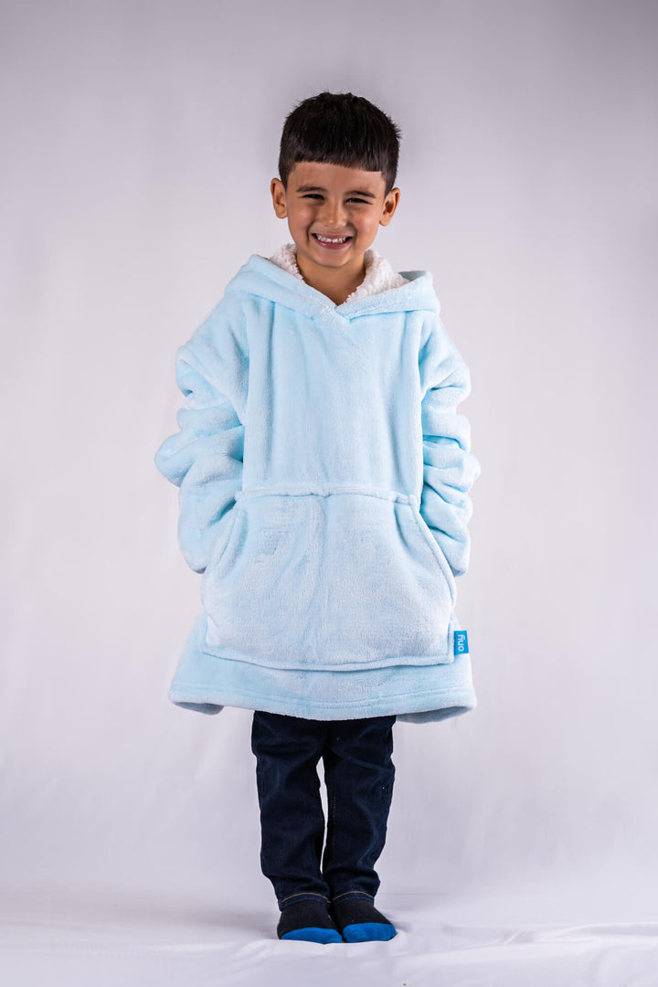 Kids & Little Ones Blue Extra Thick Ony Hoodie Blanket - It's Ony