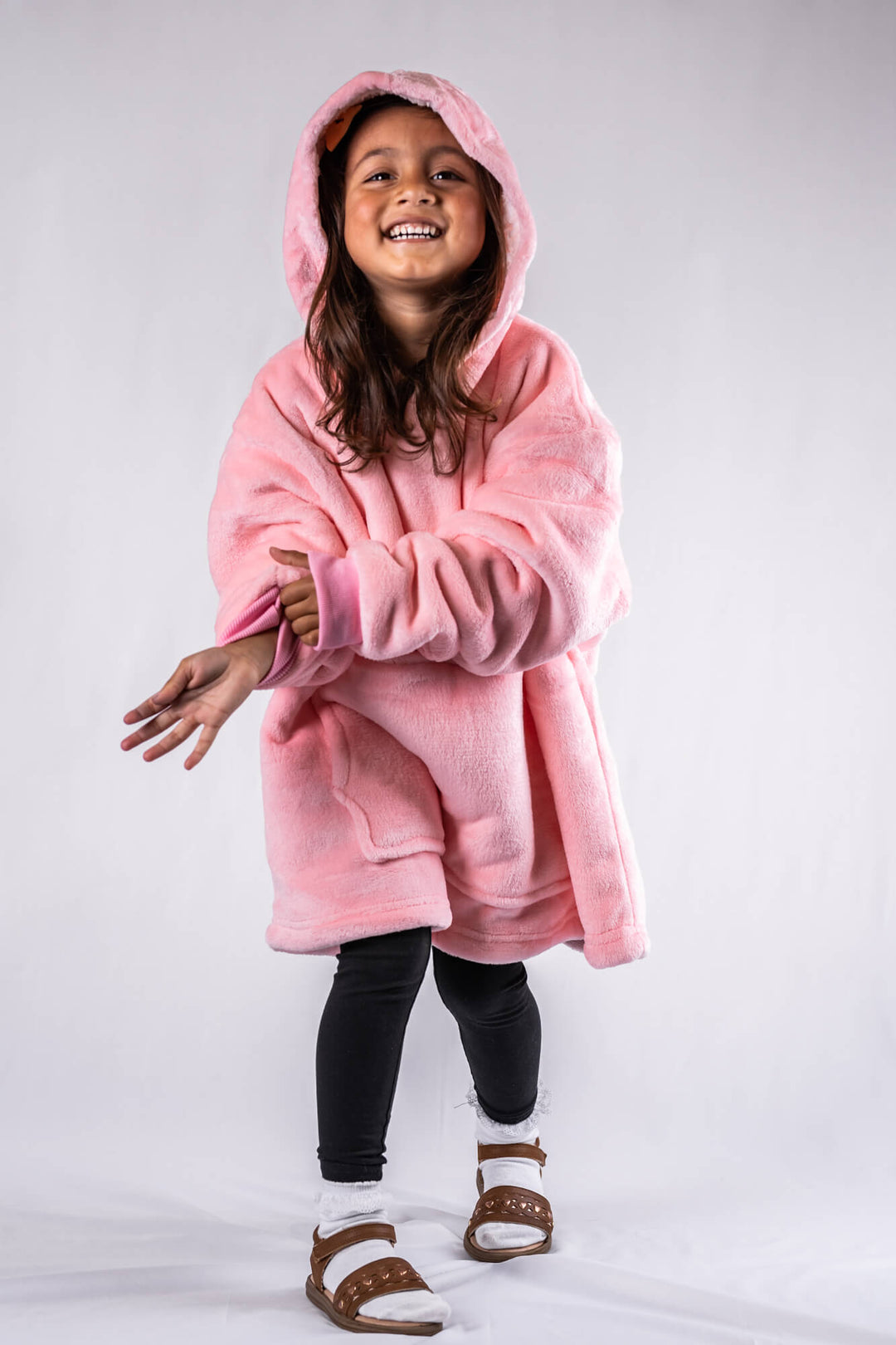 Kids & Little Ones Pink Extra Thick Ony Hoodie Blanket - It's Ony